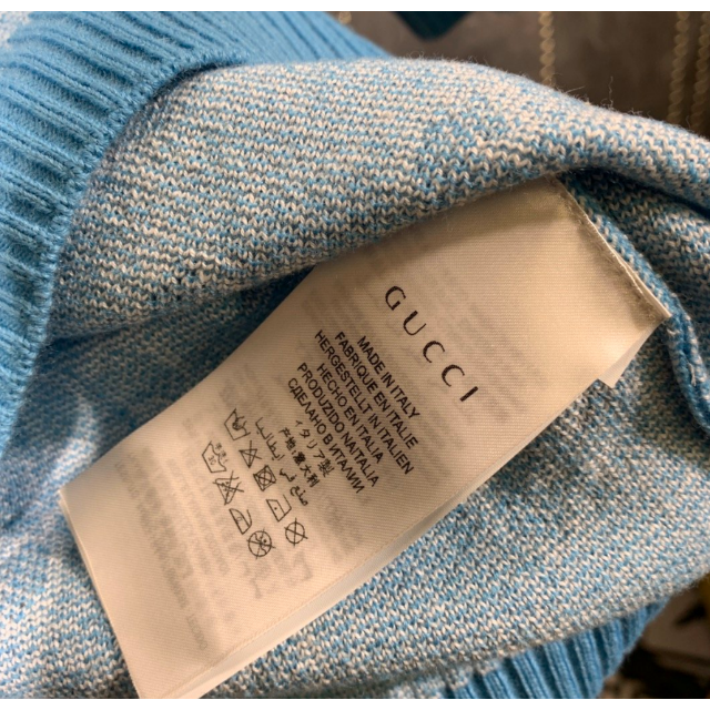 Gucci(グッチ)の【GUCCI★20/21秋冬】GG コットンウールピケ 半袖ニットトップスS レディースのトップス(ニット/セーター)の商品写真