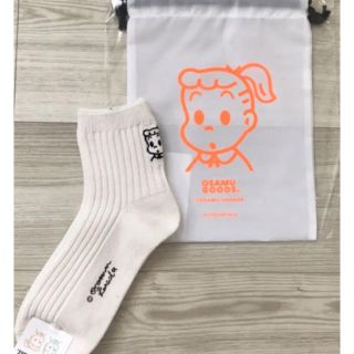 クツシタヤ(靴下屋)の靴下屋　OSAMU GOODS ソックス　白　ホワイト(ソックス)