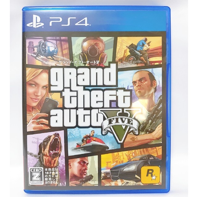 PlayStation4(プレイステーション4)のグランド・セフト・オートV  PS4 GTA5 エンタメ/ホビーのゲームソフト/ゲーム機本体(家庭用ゲームソフト)の商品写真