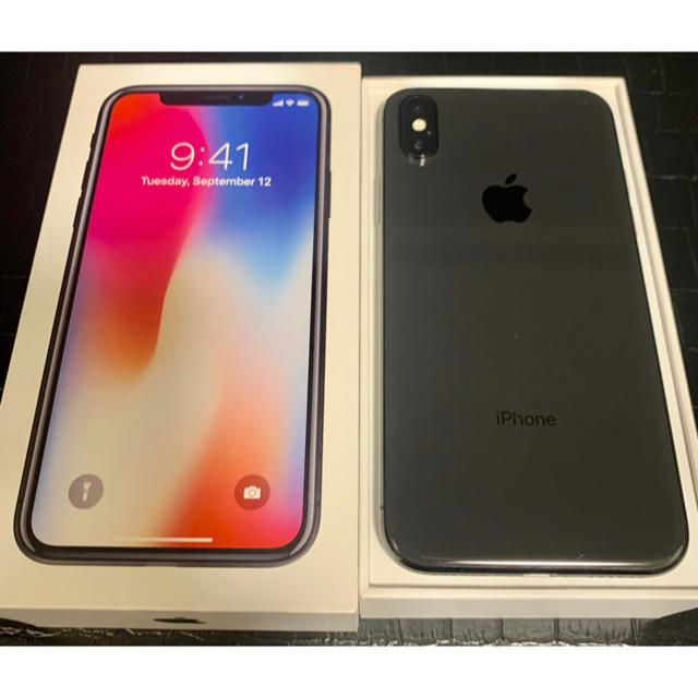 【美品訳有品】Apple iPhoneX 256GB SIMフリースペースグレー 1