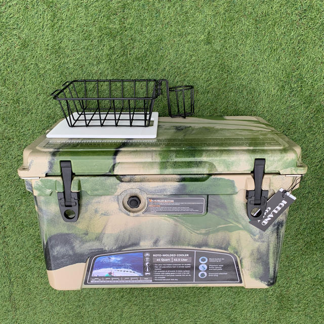 黒バルブ アイスランドクーラーボックス 45QT ICELAND cooler