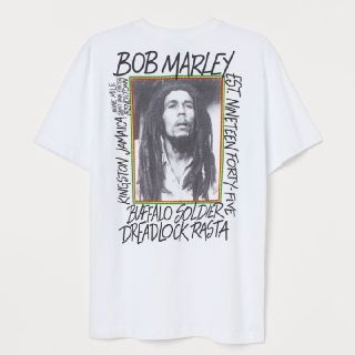 エイチアンドエム(H&M)のボブマーリー　Tシャツ　新品タグ付　完売品　サイズS(Tシャツ/カットソー(半袖/袖なし))