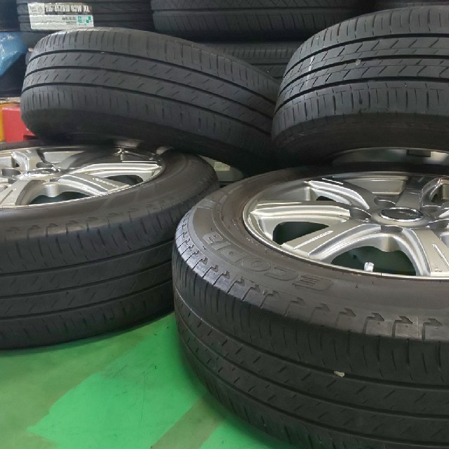 mazirod様専用 16インチ×ブリヂストン「エコピア」195/60R16 自動車/バイクの自動車(タイヤ・ホイールセット)の商品写真