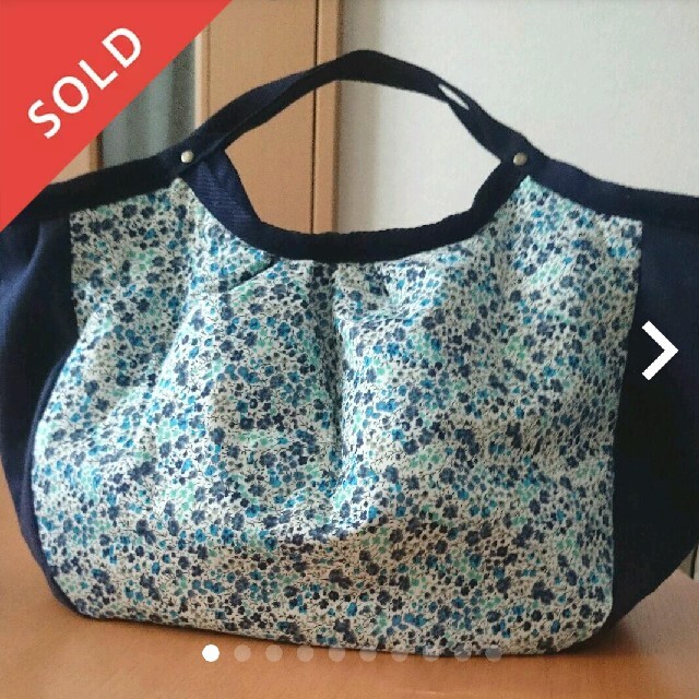 mina perhonen(ミナペルホネン)のsold out！リバティ☆ハンドメイド グラニーバッグ♪ ハンドメイドのファッション小物(バッグ)の商品写真