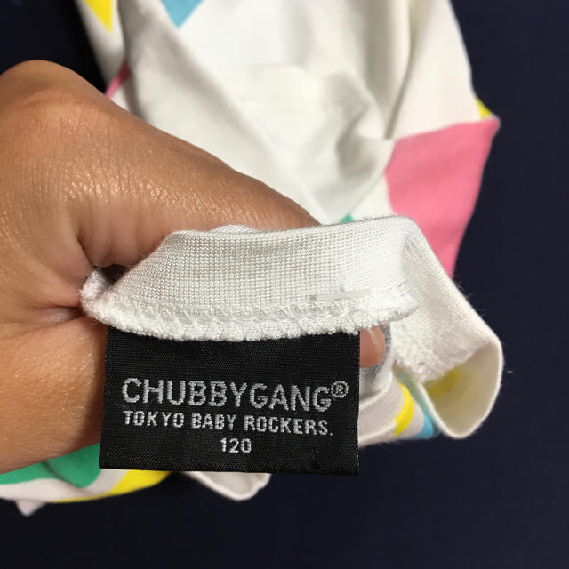 CHUBBYGANG(チャビーギャング)の美品？チャビーギャング半袖Tシャツサイズ120男の子女の子オシャレ可愛い春夏 キッズ/ベビー/マタニティのキッズ服女の子用(90cm~)(Tシャツ/カットソー)の商品写真