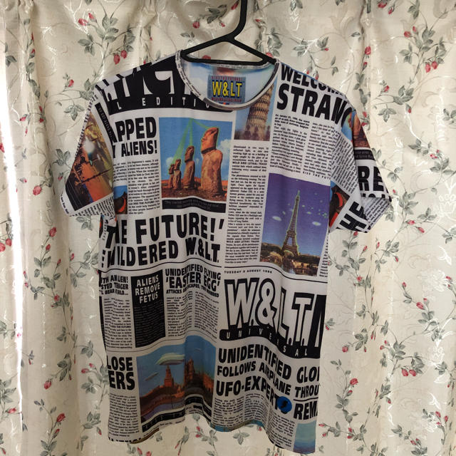 Walter Van Beirendonck(ウォルターヴァンベイレンドンク)の希少　最安W.&L.T. ウォルト ニュースペーパーTシャツ メンズのトップス(Tシャツ/カットソー(半袖/袖なし))の商品写真