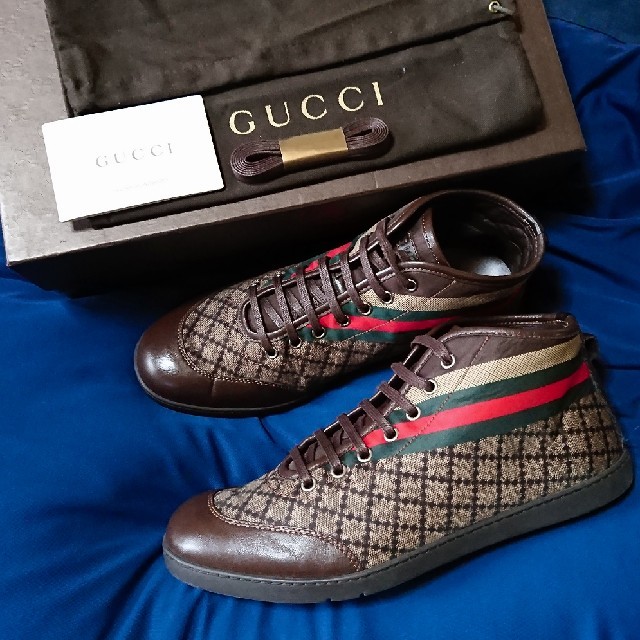 Gucci(グッチ)のGUCCI❇️シェリーライン 本革スニーカー メンズの靴/シューズ(スニーカー)の商品写真