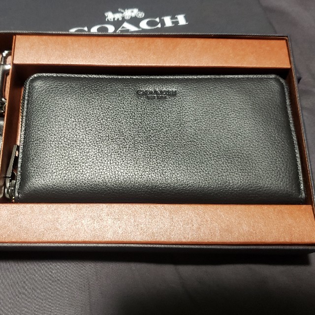 COACH(コーチ)の新品未使用 COACH メンズレザー長財布＆キーリングセット メンズのファッション小物(長財布)の商品写真