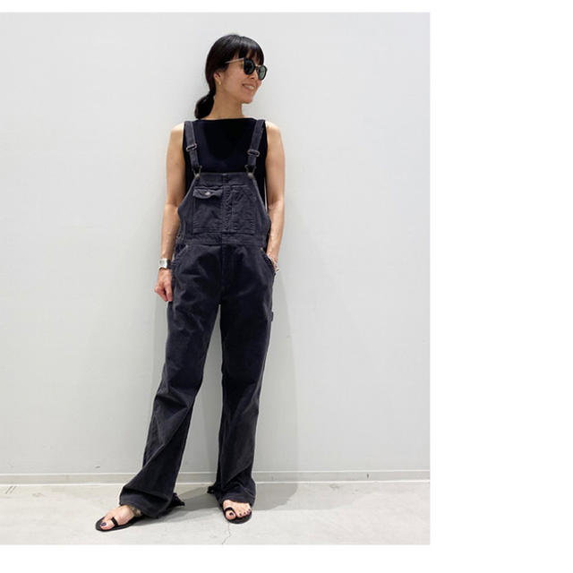 L'Appartement DEUXIEME CLASSE(アパルトモンドゥーズィエムクラス)のSTAMMBAUM Corduroy Overall オーバーオール　グレー レディースのパンツ(サロペット/オーバーオール)の商品写真