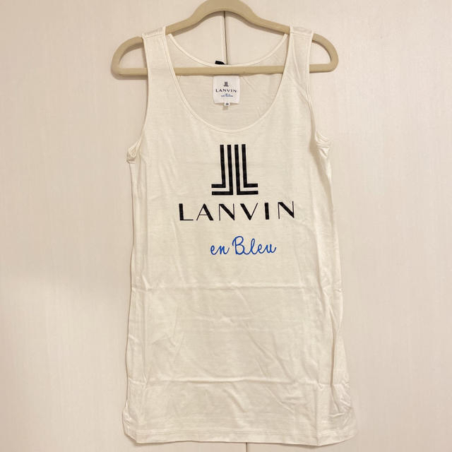 LANVIN en Bleu(ランバンオンブルー)のランバンオンブルー ノースリーブ ビジュー レディースのトップス(カットソー(半袖/袖なし))の商品写真