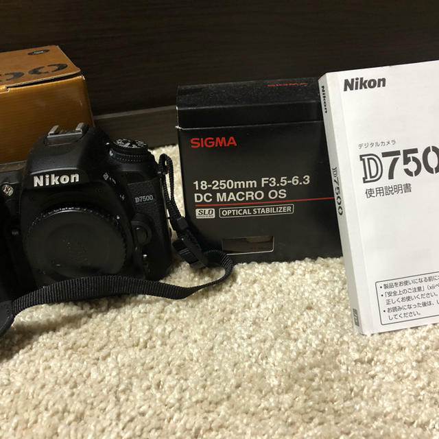 Nikon(ニコン)のD7500 sigma18-250mm f3.5-6.3 スマホ/家電/カメラのカメラ(デジタル一眼)の商品写真