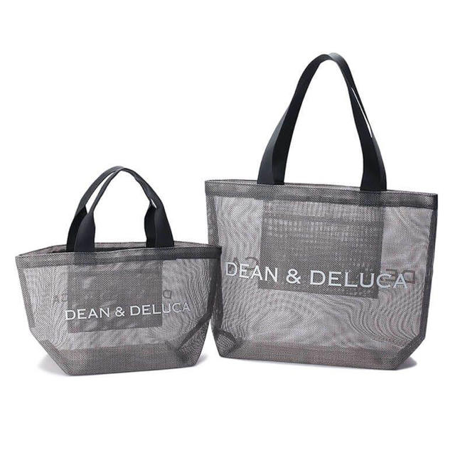 DEAN&DELUCA メッシュトートバッグ S・Lセット シルバー エコバッグ