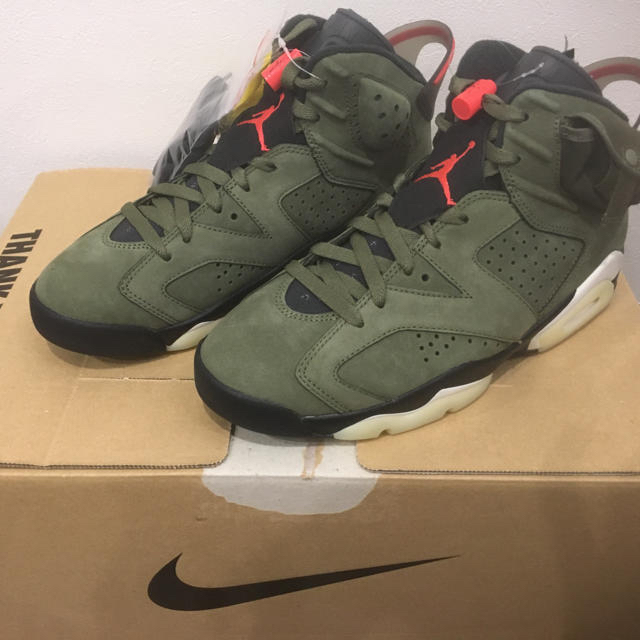 NIKE AIR JORDAN6 Travis Scott 26cmスニーカー