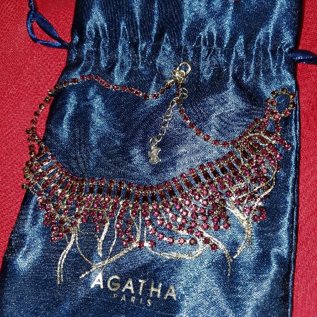 AGATHA(アガタ)のAGATHA アガタ ゴージャス チェーン ラインストーン ビジュー キラキラ レディースのアクセサリー(ネックレス)の商品写真