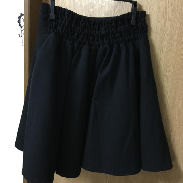 GRL(グレイル)のフレアスカート ブラック レディースのスカート(ミニスカート)の商品写真