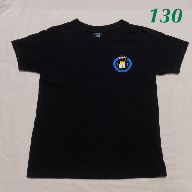 STUSSY - stussy ステューシー Tシャツ キッズ 130 ロゴ ブラック 黒の通販 by fripes's shop