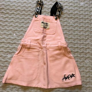 アナップキッズ(ANAP Kids)のANAP ピンクサロペットワンピース(ワンピース)