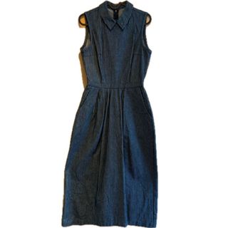 アメリヴィンテージ(Ameri VINTAGE)のAmeri Vintage STRIPE DENIM DRESS(ロングワンピース/マキシワンピース)