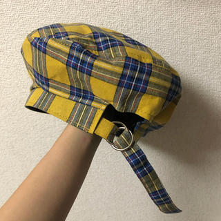 オゾック(OZOC)のチェックベレー帽(ハンチング/ベレー帽)