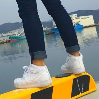 ナイキ(NIKE)の王道!ナイキエアフォース1高級ハイカットスニーカービンテージ!27.5cm(スニーカー)