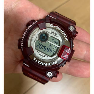 ジーショック(G-SHOCK)のG-SHOCK FROGMAN フロッグマン DW-8201WC 美品　レッド(腕時計(デジタル))