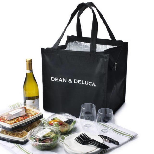 DEAN & DELUCA(ディーンアンドデルーカ)のdean& deluca  クーラーバッグ　大容量　エコバッグ　新品　保冷タイプ レディースのバッグ(エコバッグ)の商品写真