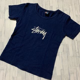 ステューシー(STUSSY)のStussy  キッズTシャツ ロゴシャツ ネイビー(Tシャツ/カットソー)