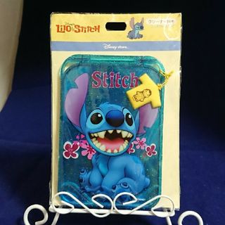 スティッチ(STITCH)のディズニーストア スティッチ クリーナーつき コンパクトミラー 未使用(キャラクターグッズ)