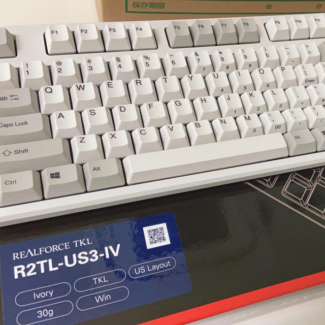 【美品】東プレ　REALFORCE TKL / R2TL-US3-IVスマホ/家電/カメラ