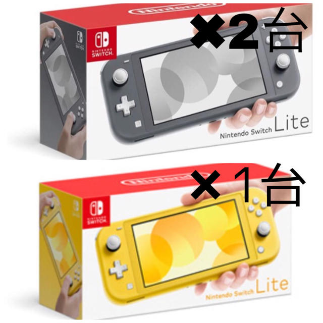 家庭用ゲーム機本体NINTENDO SWITCH LITE グレー　2台