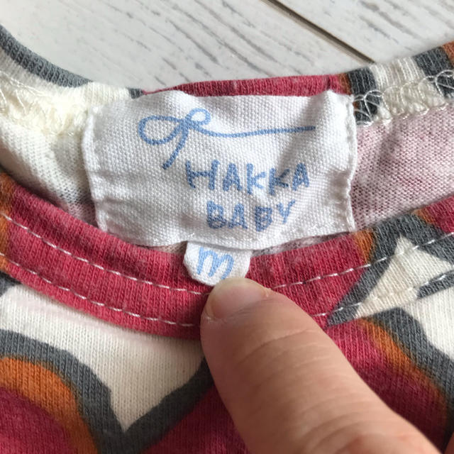 hakka baby(ハッカベビー)のハッカ ベビー　ロンパース　mサイズ　80センチ　中古 キッズ/ベビー/マタニティのベビー服(~85cm)(ロンパース)の商品写真