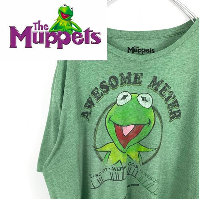 SESAME STREET(セサミストリート)のレア☆USA古着 メキシコ製【カーミット】マペッツ セサミストリート Tシャツ メンズのトップス(Tシャツ/カットソー(半袖/袖なし))の商品写真