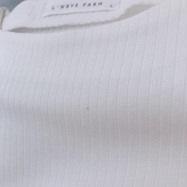 LOWRYS FARM(ローリーズファーム)の送料無料　白Tシャツ LOWRYSFARM Lサイズ メンズのトップス(Tシャツ/カットソー(七分/長袖))の商品写真