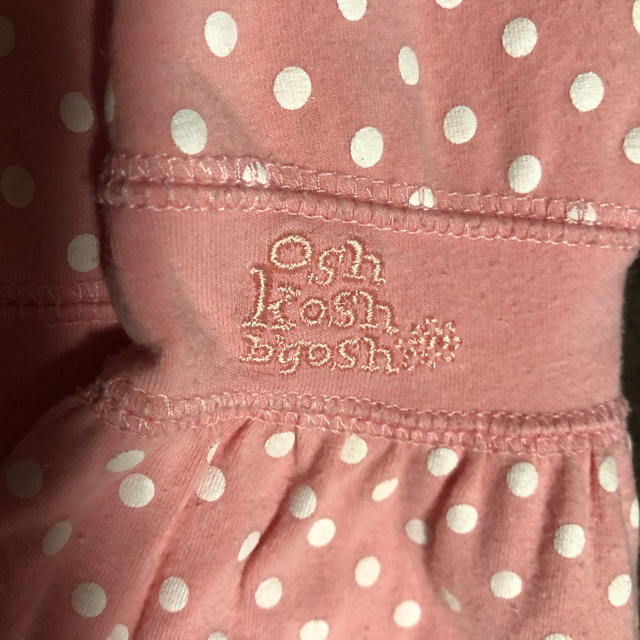 OshKosh(オシュコシュ)のピンクドットワンピース キッズ/ベビー/マタニティのキッズ服女の子用(90cm~)(ワンピース)の商品写真