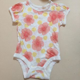 ベビーギャップ(babyGAP)の花柄半袖ロンパース gapbaby(ロンパース)