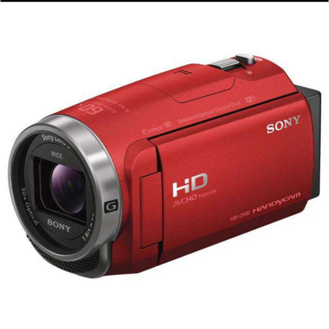 新品未使用 SONY HDR-CX680 レッド ハンディカム