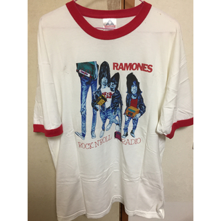 激レア 珍品 Vintage ヴィンテージ ラモーンズ リンガー Tシャツ XL(Tシャツ/カットソー(半袖/袖なし))
