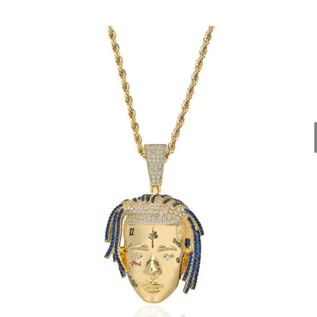 Supreme(シュプリーム)のxxxtentacion テンタシオン ネックレス hiphop 韻マン着用 メンズのアクセサリー(ネックレス)の商品写真