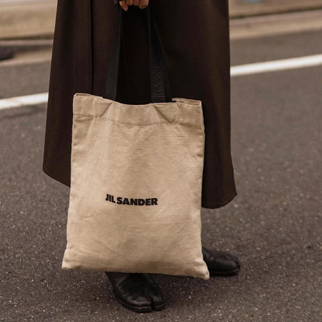 激安の海外正規品] Jil Sander ロゴ キャンバス トートバッグ | www