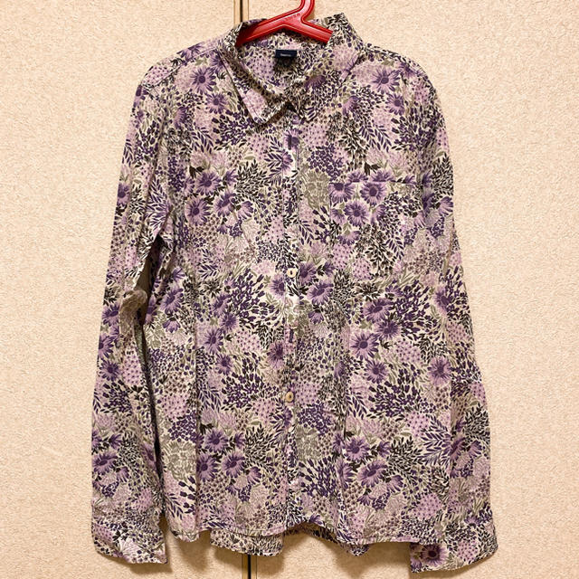 GAP Kids(ギャップキッズ)のGAP 花柄シャツ キッズ/ベビー/マタニティのキッズ服女の子用(90cm~)(ブラウス)の商品写真