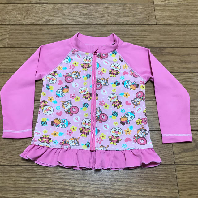 アンパンマン(アンパンマン)のラッシュガード 水着 アンパンマン 90 女の子 キッズ/ベビー/マタニティのキッズ服女の子用(90cm~)(水着)の商品写真