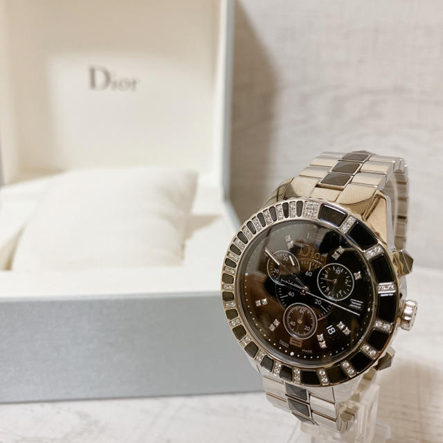 クリスチャン ディオール Christian Dior 腕時計 クリスタルダイヤサイズレディースケース径