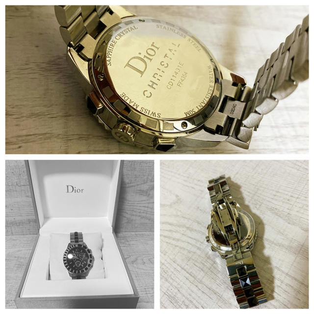 Christian Dior(クリスチャンディオール)のクリスチャン ディオール Christian Dior 腕時計 クリスタルダイヤ レディースのファッション小物(腕時計)の商品写真