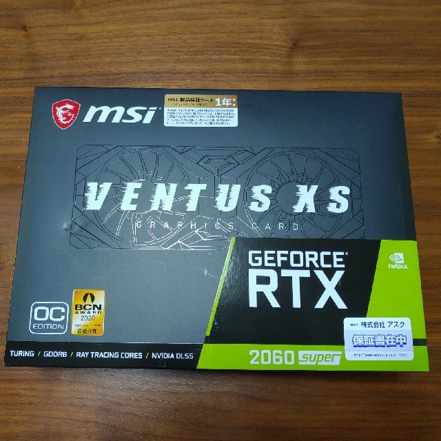 新品GeForce RTX 2060 SUPER VENTUS XS J OC