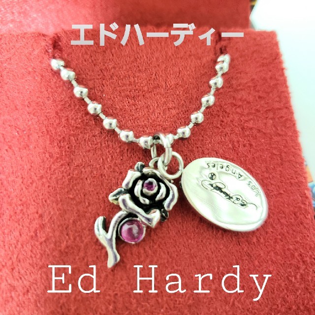 Ed Hardy(エドハーディー)のエドハーディー ネックレス 薔薇 メンズのアクセサリー(ネックレス)の商品写真