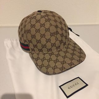 グッチ(Gucci)のGUCCI グッチ キャップ 帽子 GG ロゴ M 58ｃｍ イタリア製(キャップ)