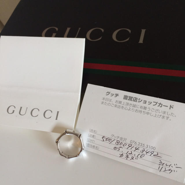 Gucci(グッチ)のGUCCI＊正規品シルバーリング レディースのアクセサリー(リング(指輪))の商品写真