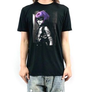 新品 キックアス ヒットガール アメコミ 仮面ヒロイン クロエモレッツ Tシャツ(Tシャツ/カットソー(半袖/袖なし))