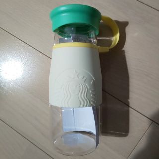 スターバックスコーヒー(Starbucks Coffee)のスタバSTARBUCKSウォーターボトルストラップリッドボトルグリーン&イエロー(タンブラー)