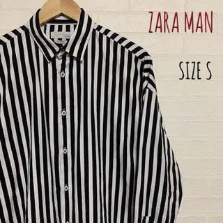 ザラ(ZARA)のZARA MAN ザラ ビッグシルエット ストライプシャツ S(シャツ)